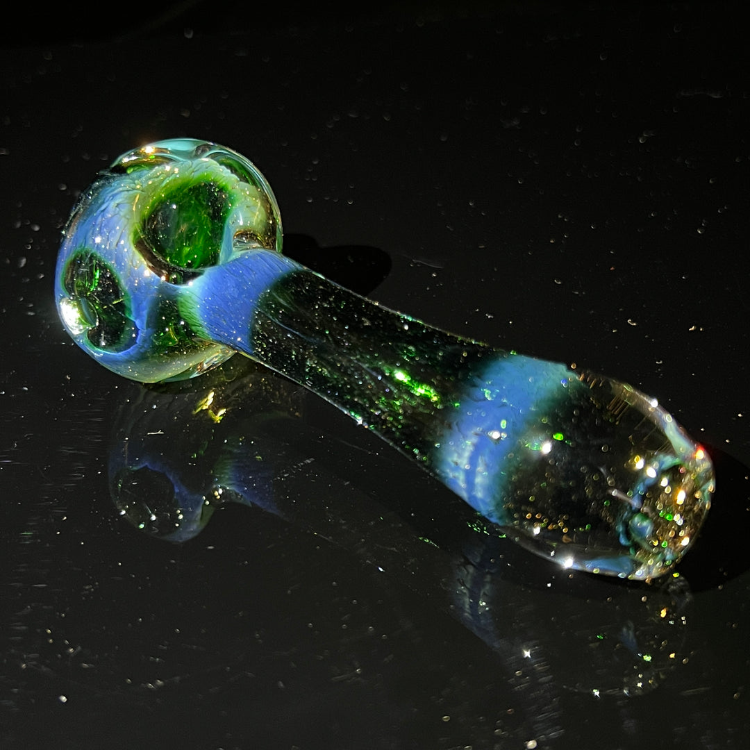 Blue Mushie Marble Pipe Glass Pipe Beezy Glass   