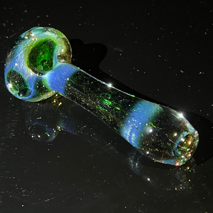 Blue Mushie Marble Pipe Glass Pipe Beezy Glass   