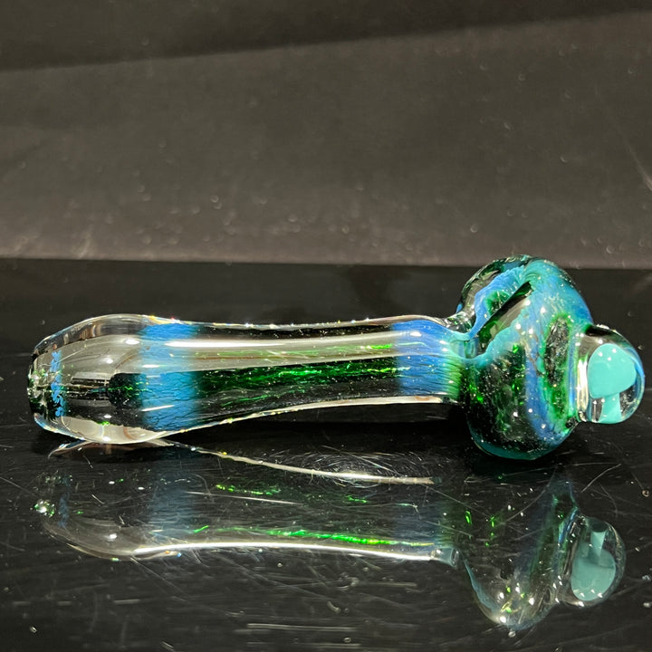 Blue Mushie Marble Pipe Glass Pipe Beezy Glass   