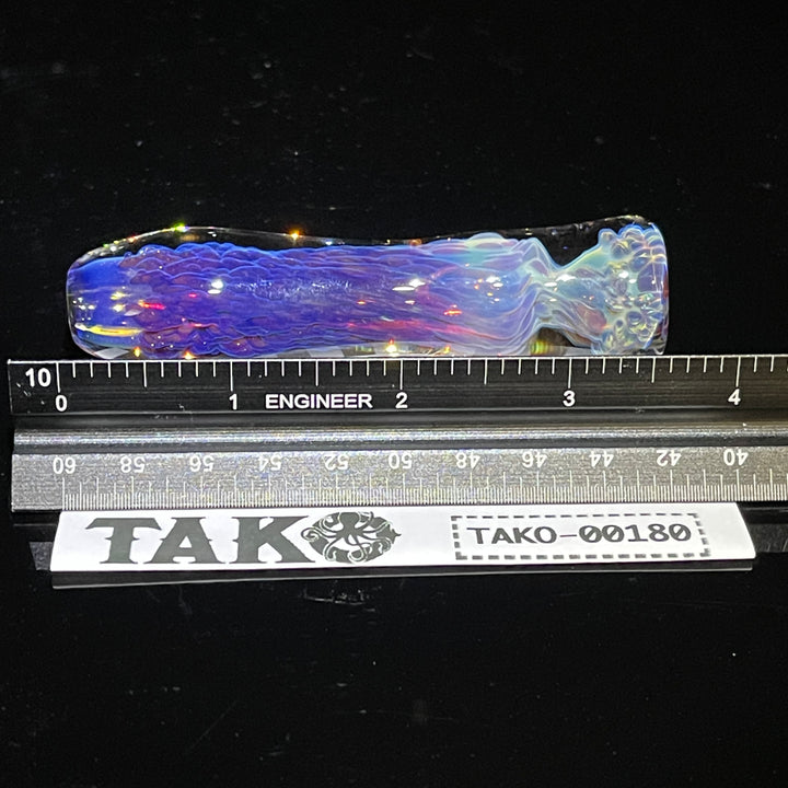 Purple Nebula Chillum Glass Pipe Tako Glass   