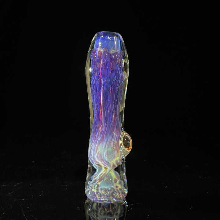 Purple Nebula Chillum Glass Pipe Tako Glass   