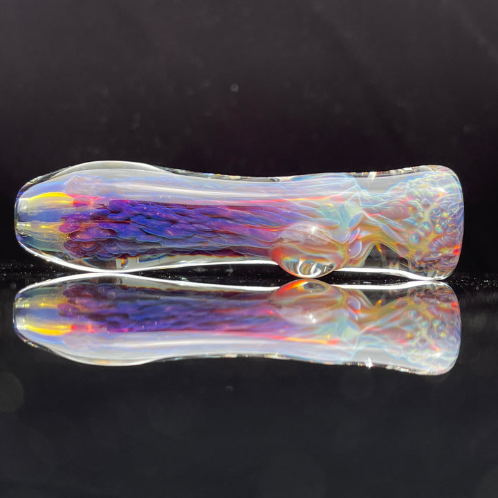 Purple Nebula Chillum Glass Pipe Tako Glass   