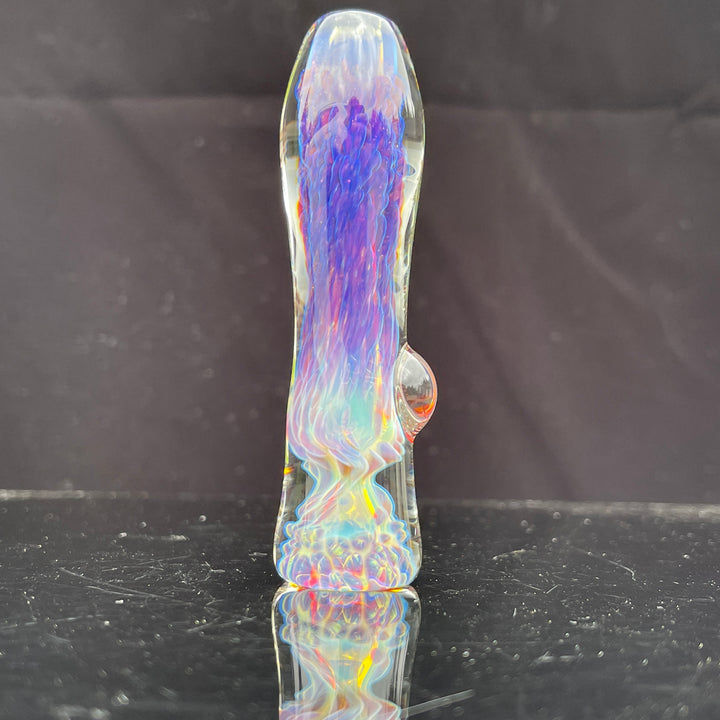 Purple Nebula Chillum Glass Pipe Tako Glass   