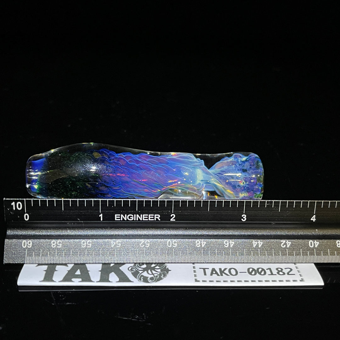 Purple Nebula Chillum Glass Pipe Tako Glass   