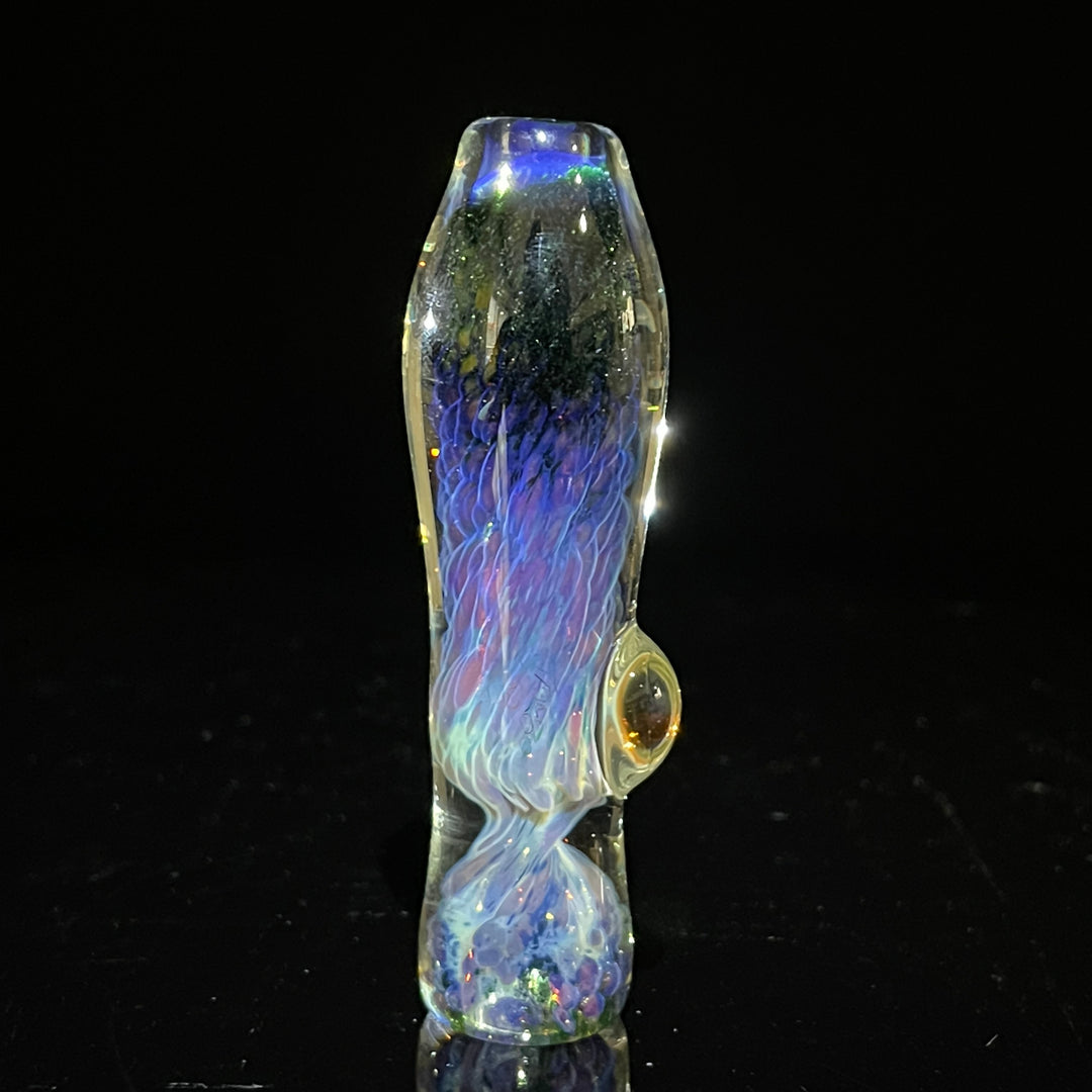 Purple Nebula Chillum Glass Pipe Tako Glass   