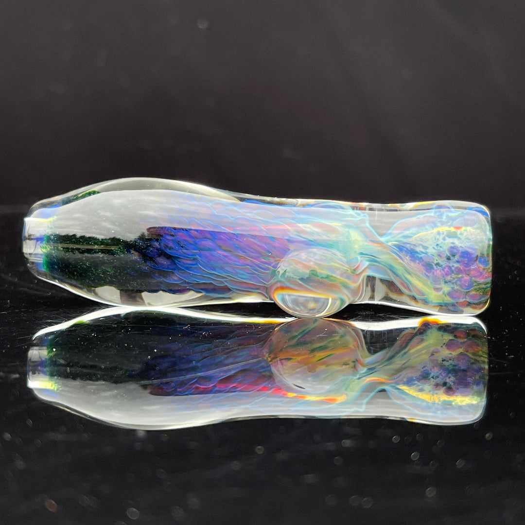 Purple Nebula Chillum Glass Pipe Tako Glass   