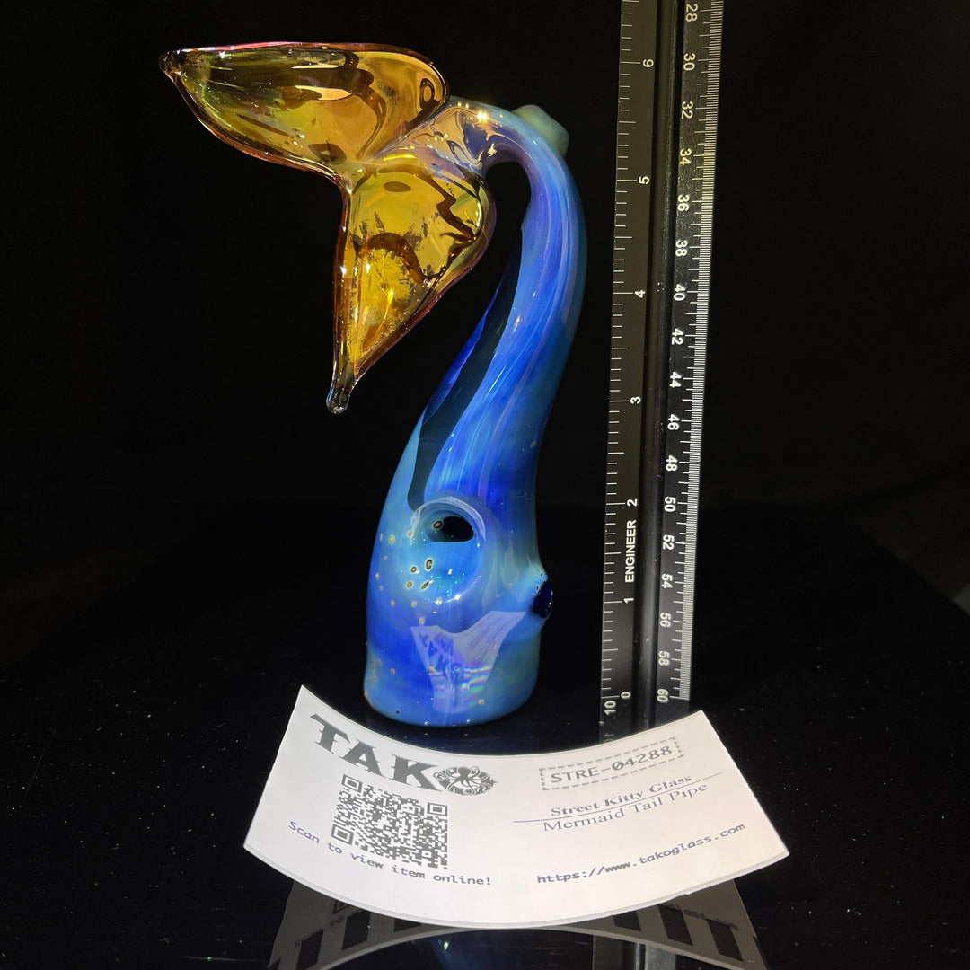 Mermaid Tail Pipe Glass Pipe Street Kitty Glass   