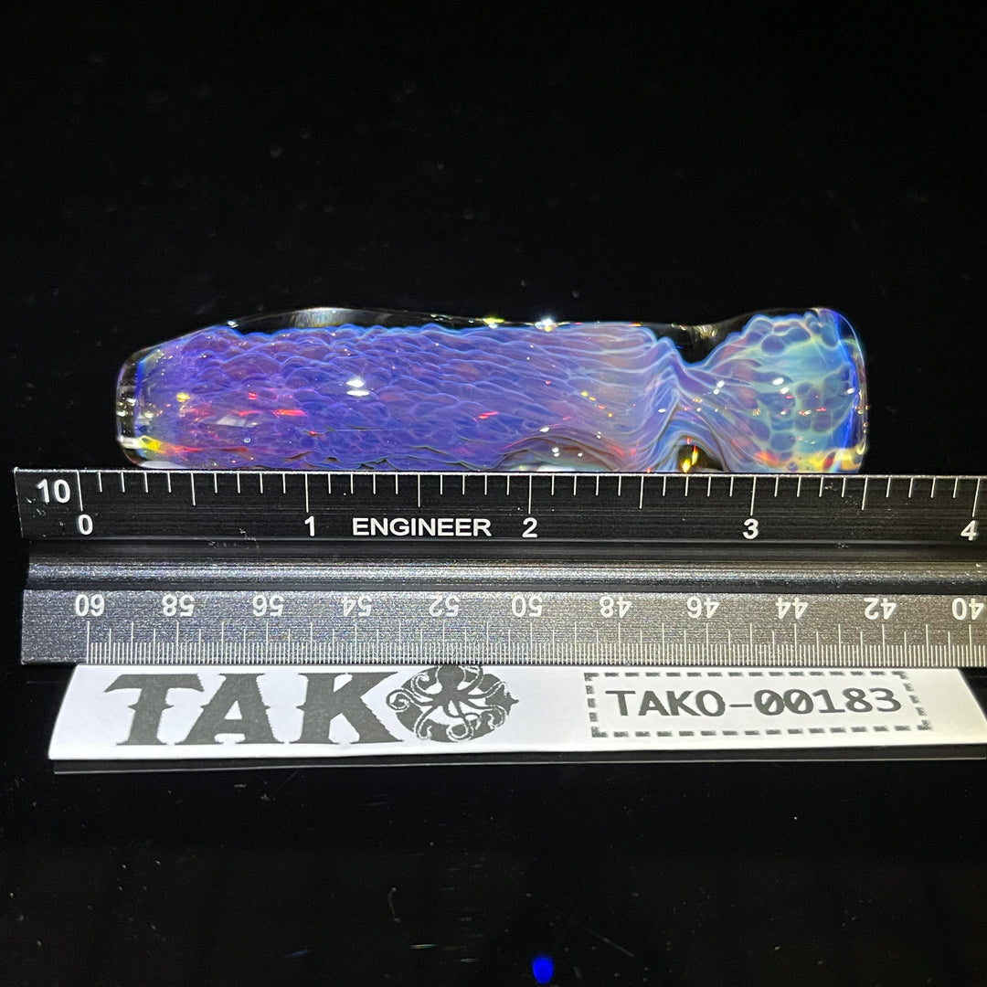 Purple Nebula Chillum Glass Pipe Tako Glass   