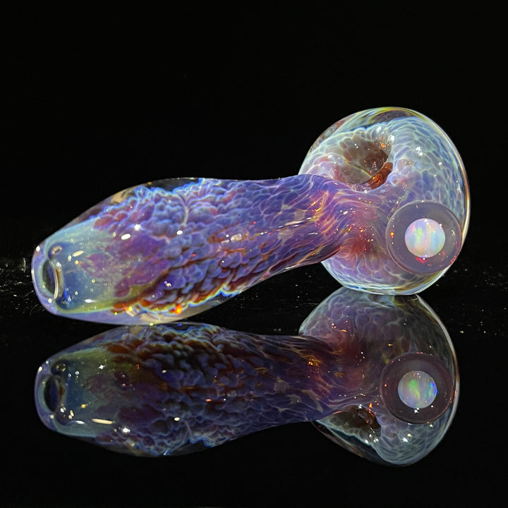 Purple Nebula Pipe with White Planet Opal Glass Pipe Tako Glass   