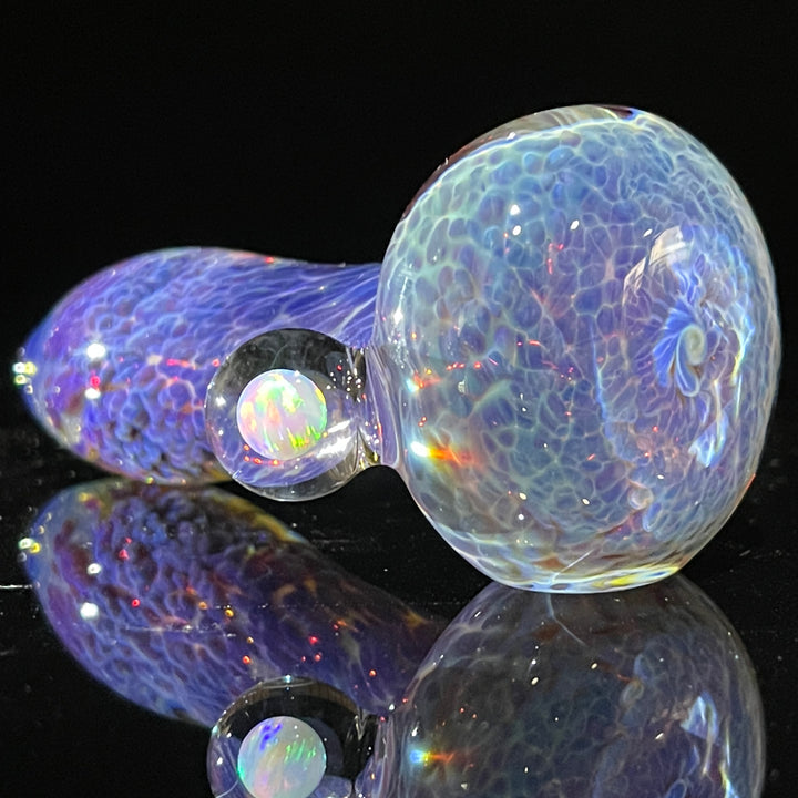 Purple Nebula Pipe with White Planet Opal Glass Pipe Tako Glass   