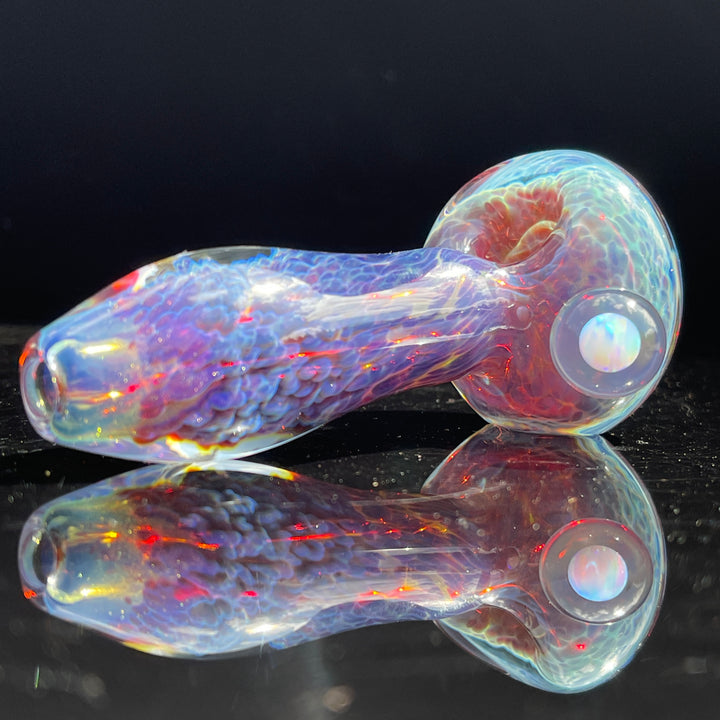 Purple Nebula Pipe with White Planet Opal Glass Pipe Tako Glass   