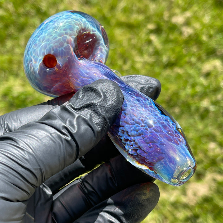 Purple Nebula Pipe with White Planet Opal Glass Pipe Tako Glass   