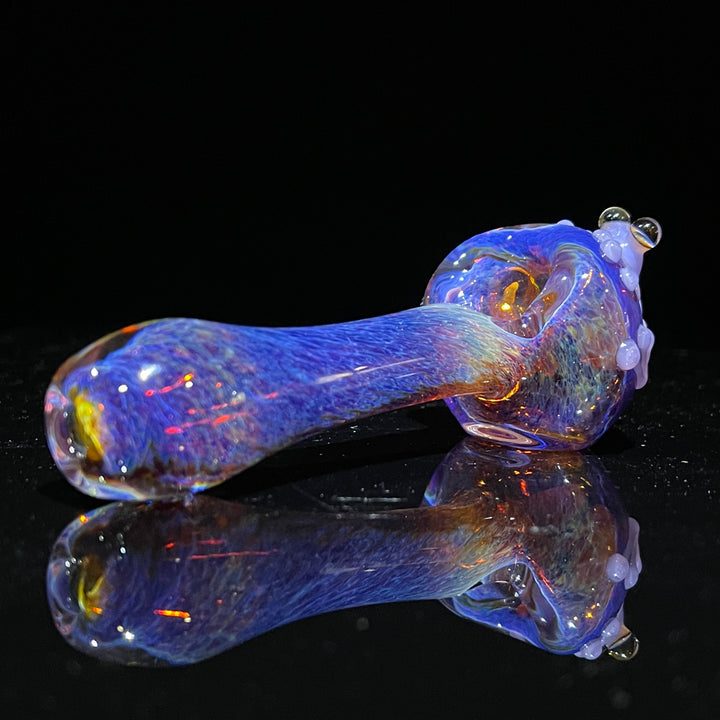 Purple Happy Frog Pipe with Opal Glass Pipe Beezy Glass   