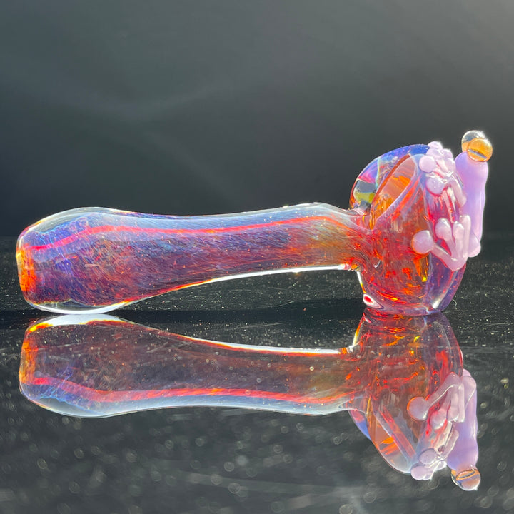 Purple Happy Frog Pipe with Opal Glass Pipe Beezy Glass   