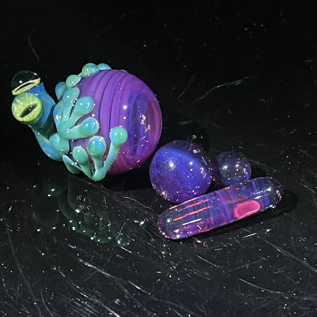 Mystic Purple Terp Slurper Marble Set Accessory Beezy Glass   