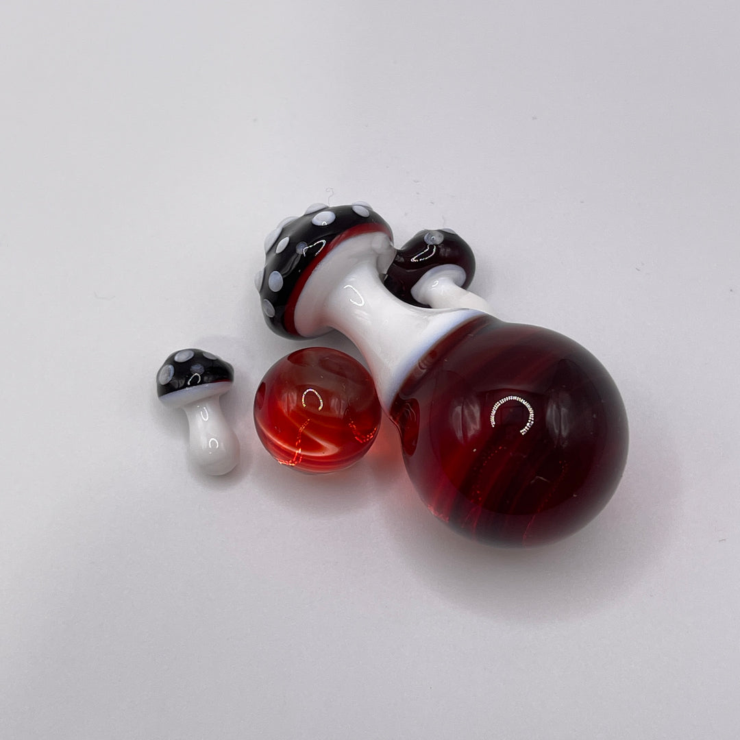 Mushroom Terp Slurper Marble Set Accessory Beezy Glass   