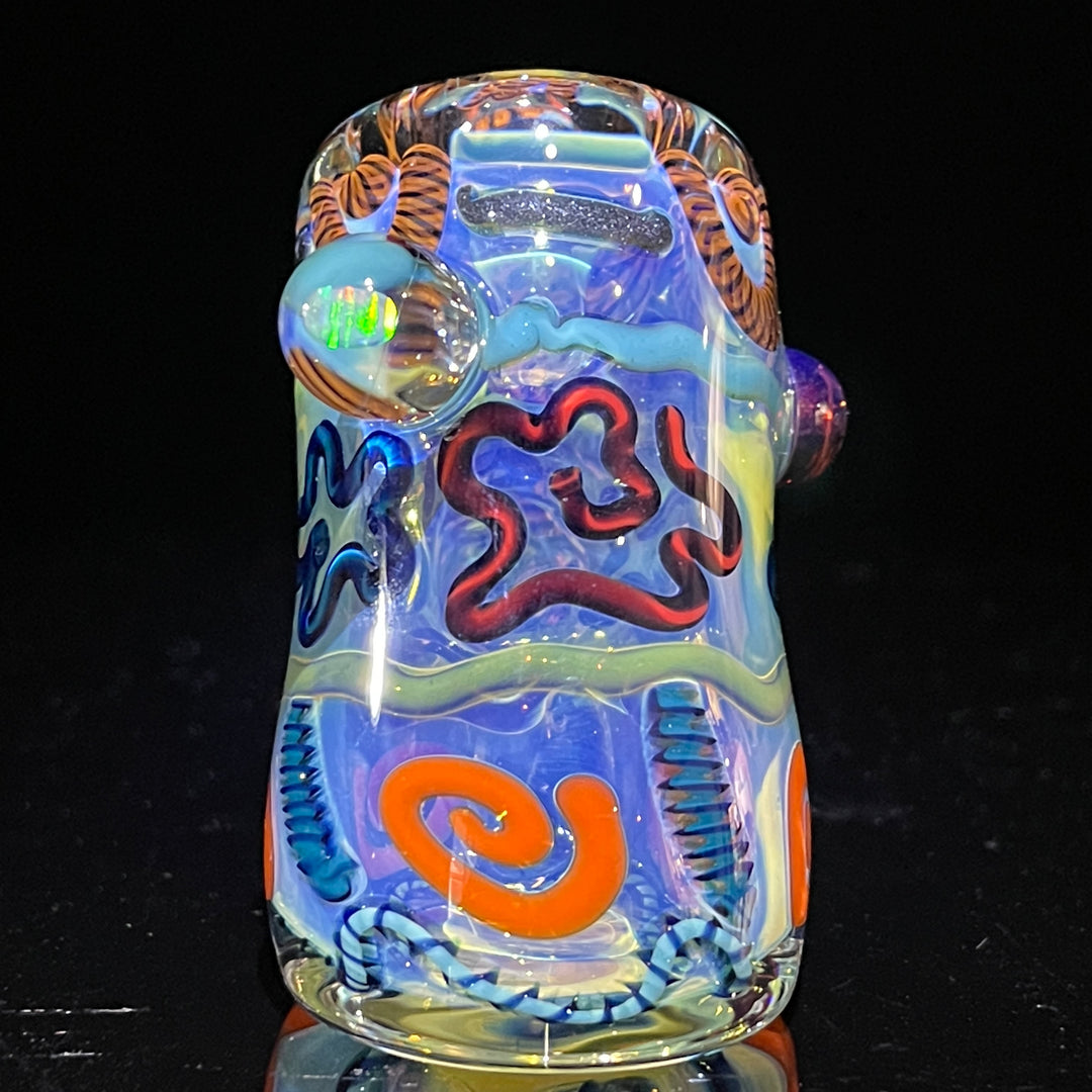 Inside Out Hammer with Opal Glass Pipe Tiny Mike   