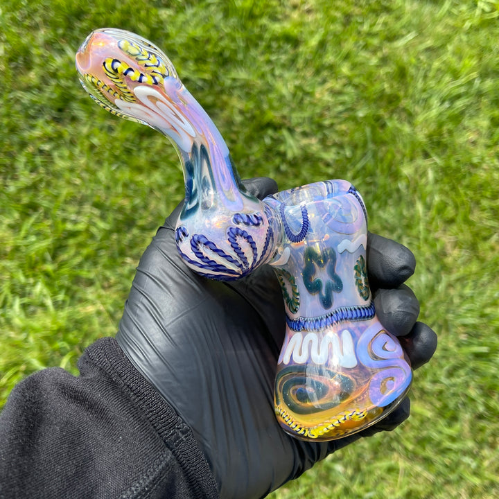 Inside Out Sherlock Bubbler Glass Pipe Tiny Mike   