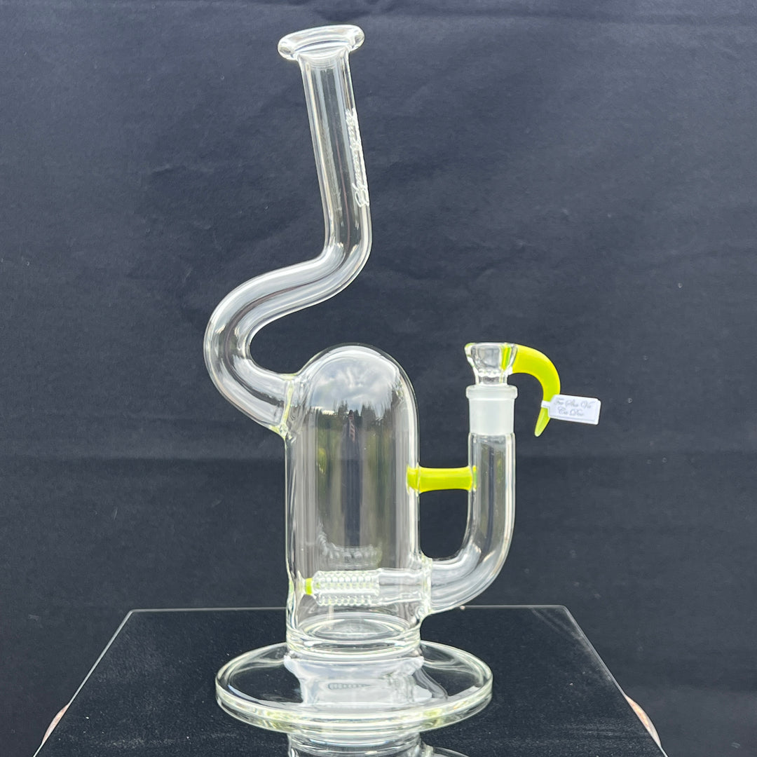 Sovereignty Glass King 9 Cut Threeline - Minor Accent w/ Natty Neck Glass Pipe Sovereignty Glass