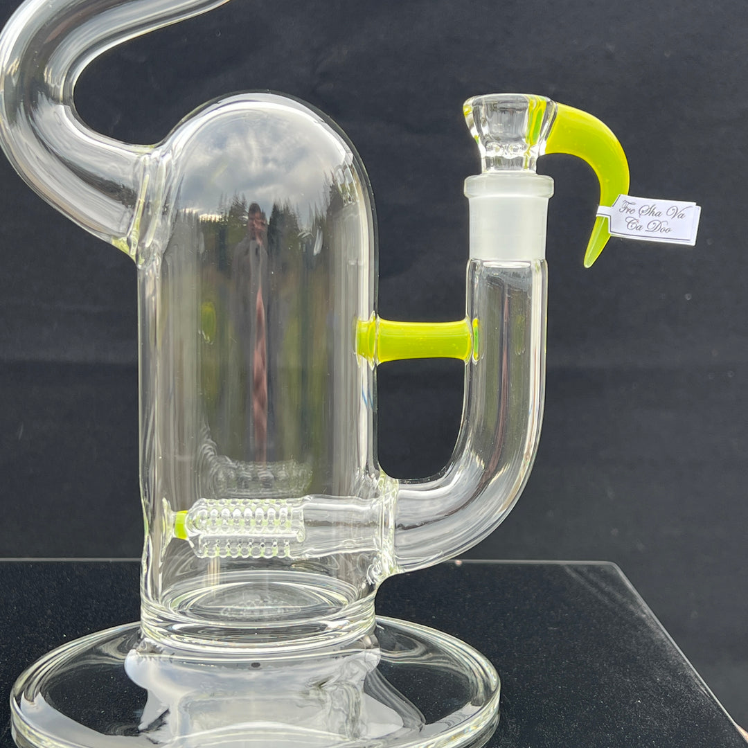 Sovereignty Glass King 9 Cut Threeline - Minor Accent w/ Natty Neck Glass Pipe Sovereignty Glass