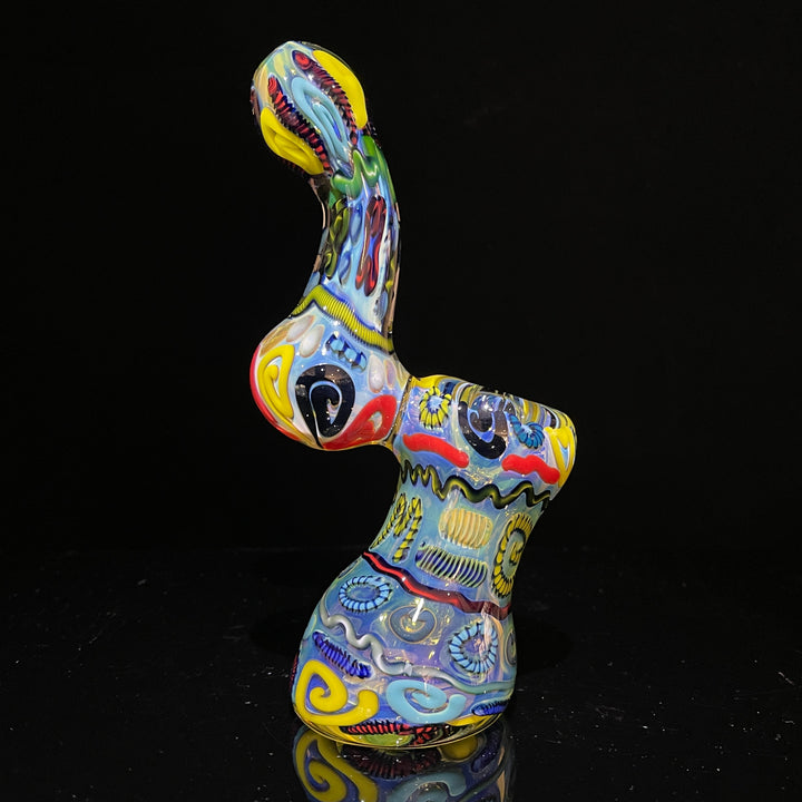 Inside Out Sherlock Bubbler Glass Pipe Tiny Mike   