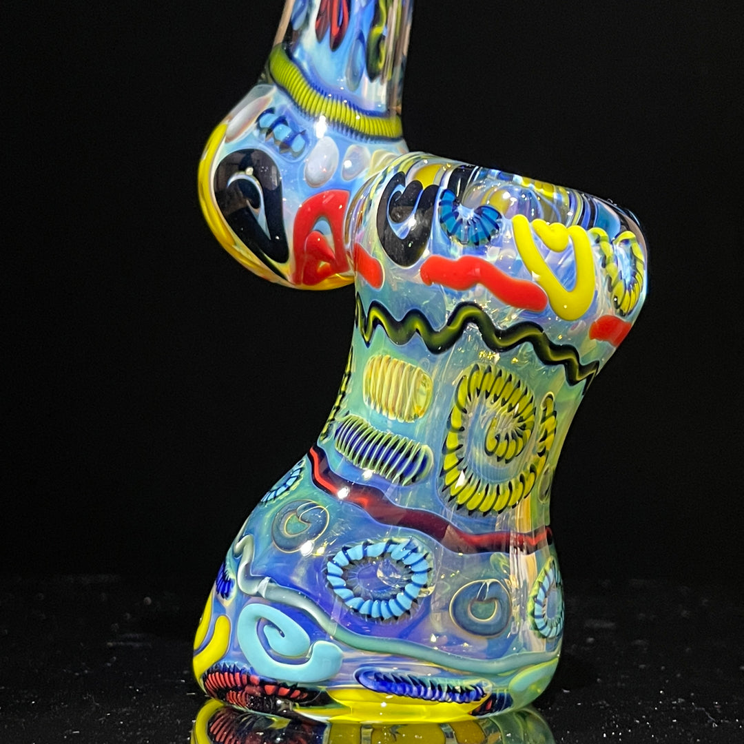 Inside Out Sherlock Bubbler Glass Pipe Tiny Mike   