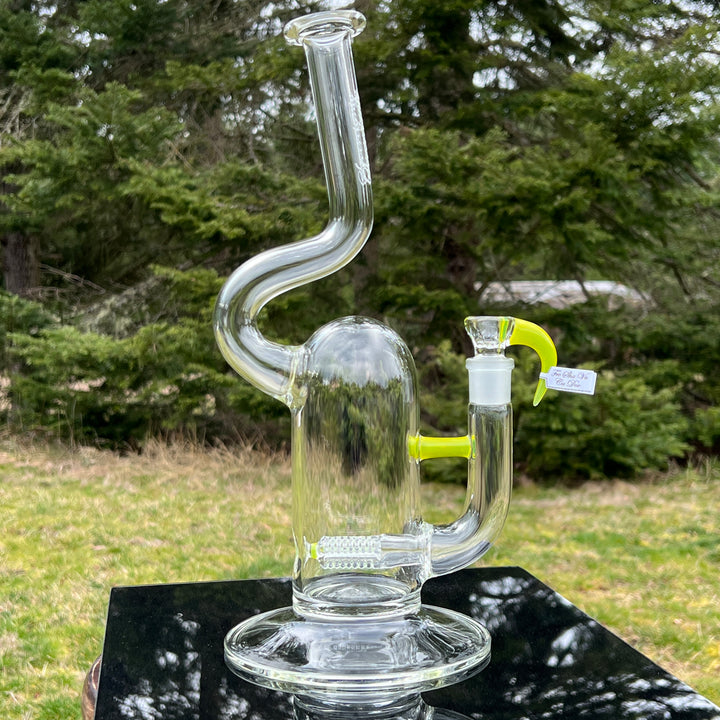 Sovereignty Glass King 9 Cut Threeline - Minor Accent w/ Natty Neck Glass Pipe Sovereignty Glass
