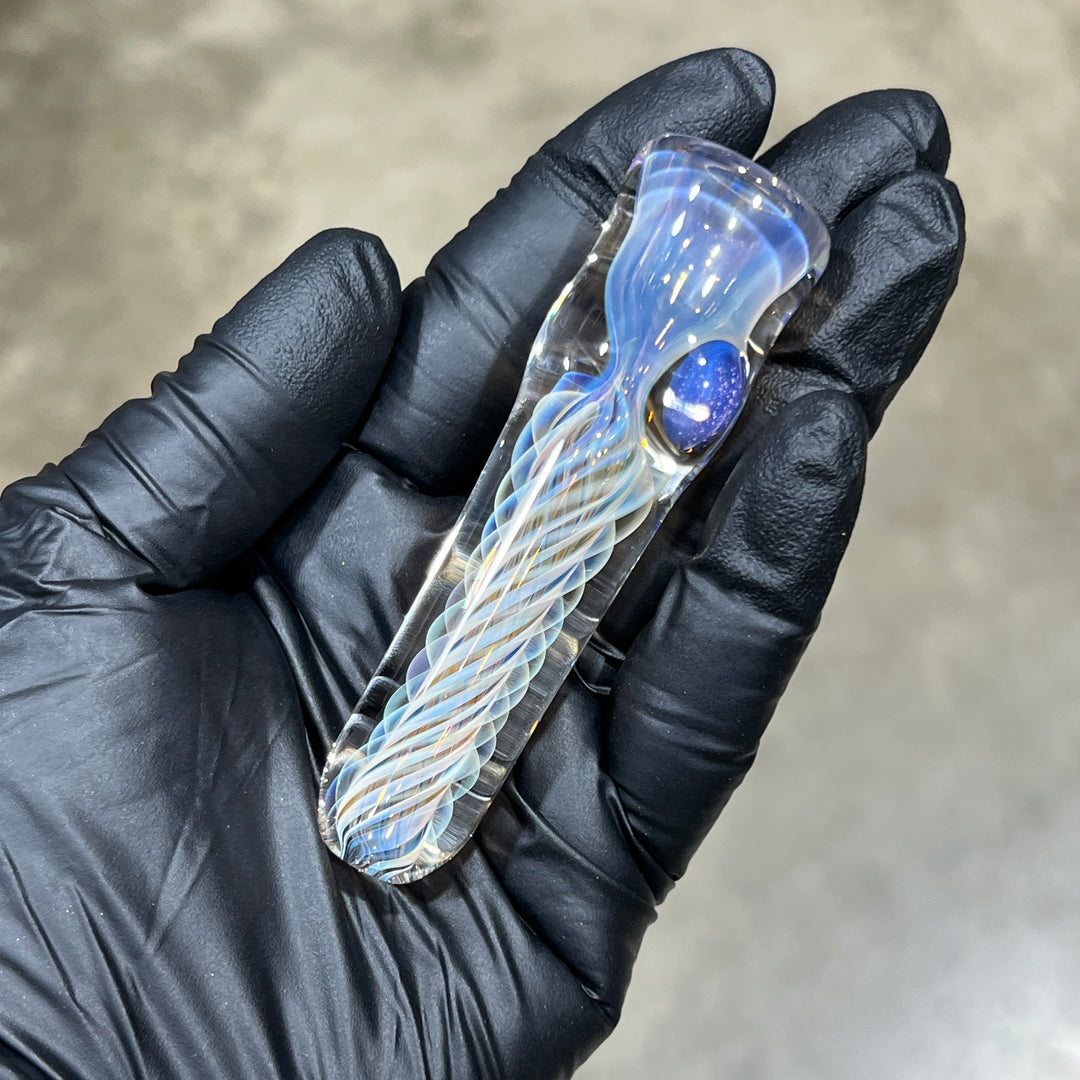 Thick Fume Chillum Glass Pipe Chuck Glass   