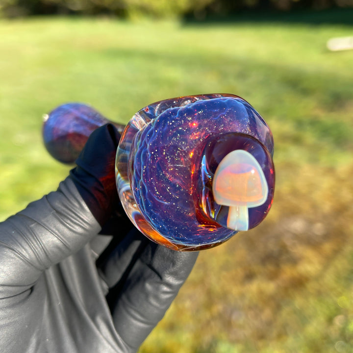 Mushroom Purple Magic Pipe Glass Pipe Beezy Glass   