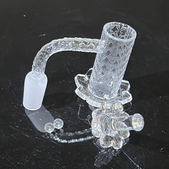 14 mm 90° Diamond Quartz Banger Accessory TG   