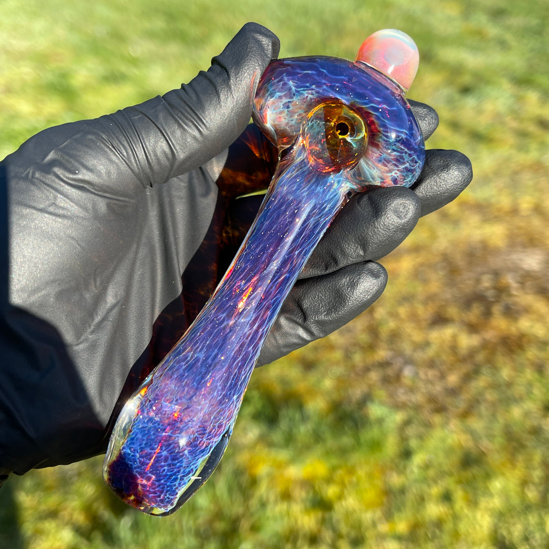 Mushroom Purple Magic Pipe Glass Pipe Beezy Glass   