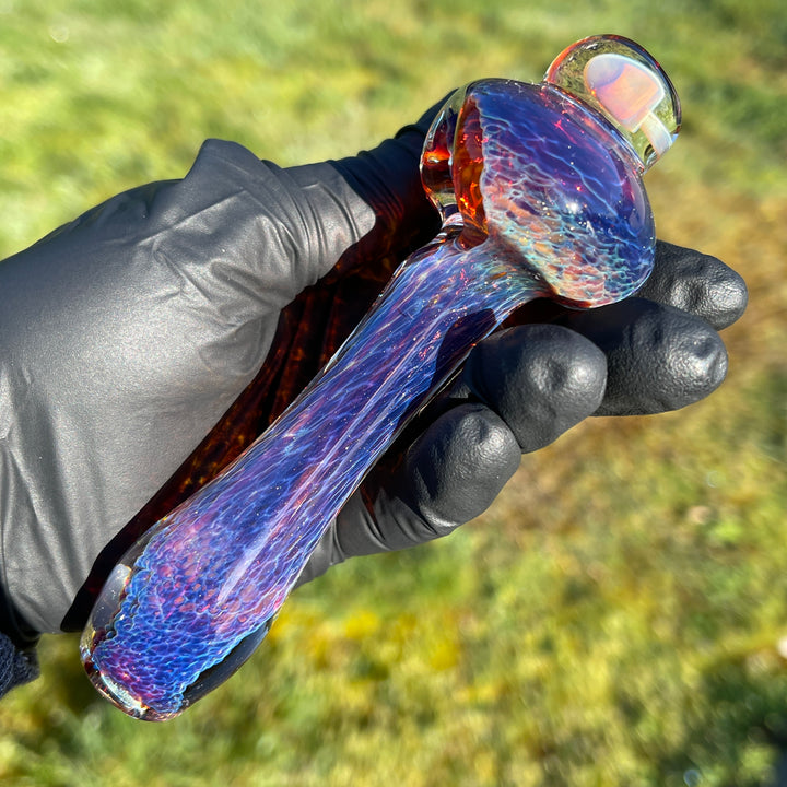 Mushroom Purple Magic Pipe Glass Pipe Beezy Glass   