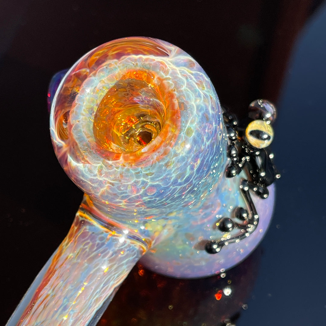 Purple Magic Frog Bubbler Glass Pipe Beezy Glass   
