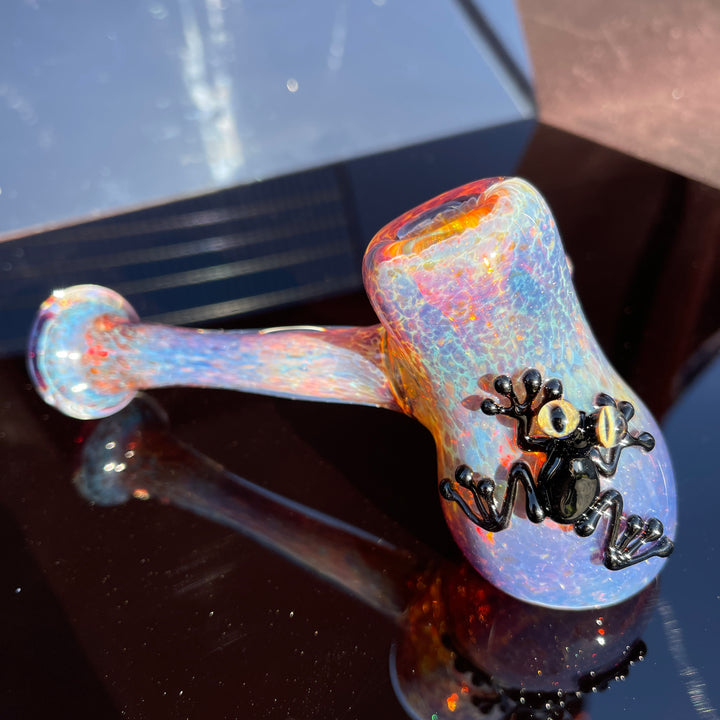 Purple Magic Frog Bubbler Glass Pipe Beezy Glass   