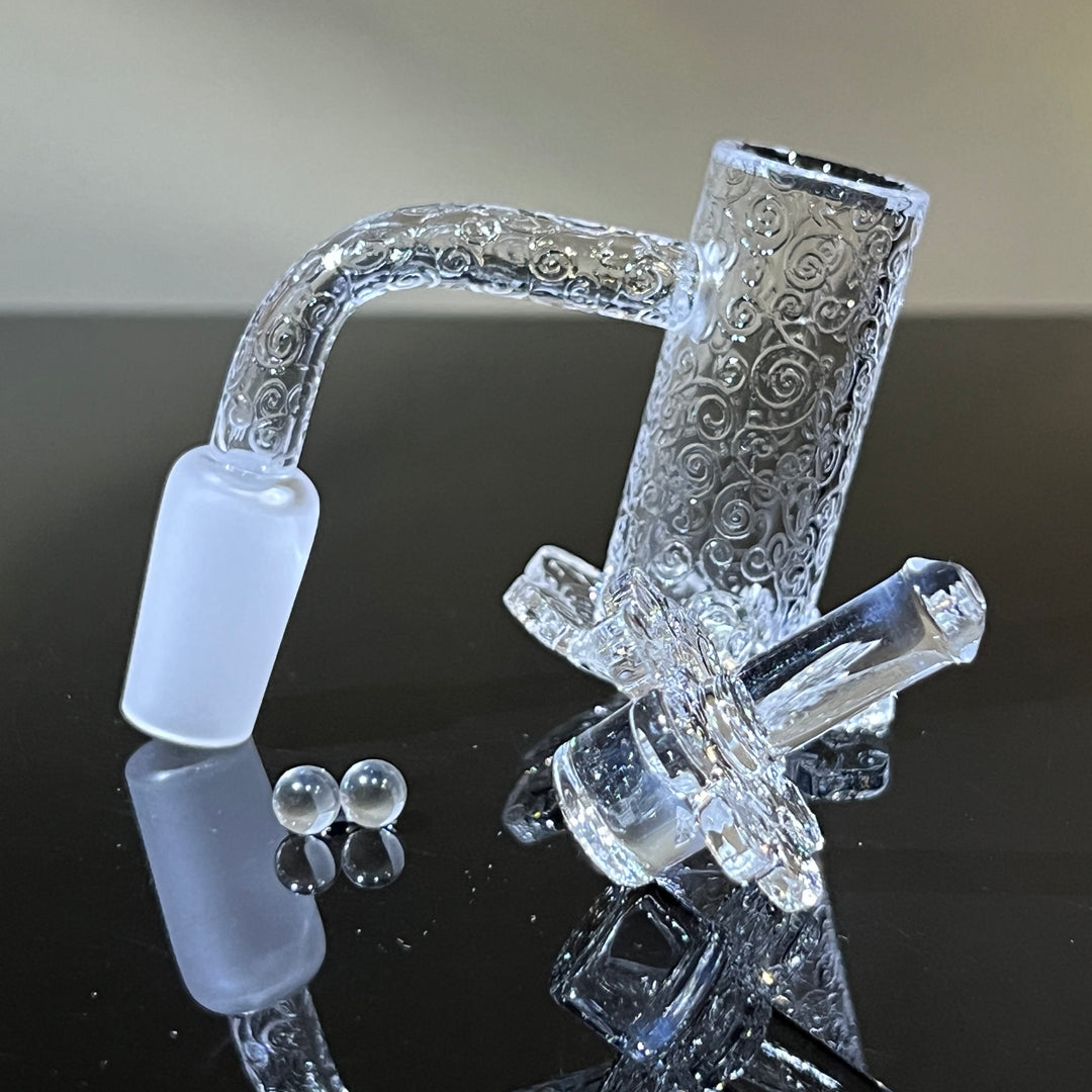 14 mm 90° Clouds Quartz Banger Accessory TG   