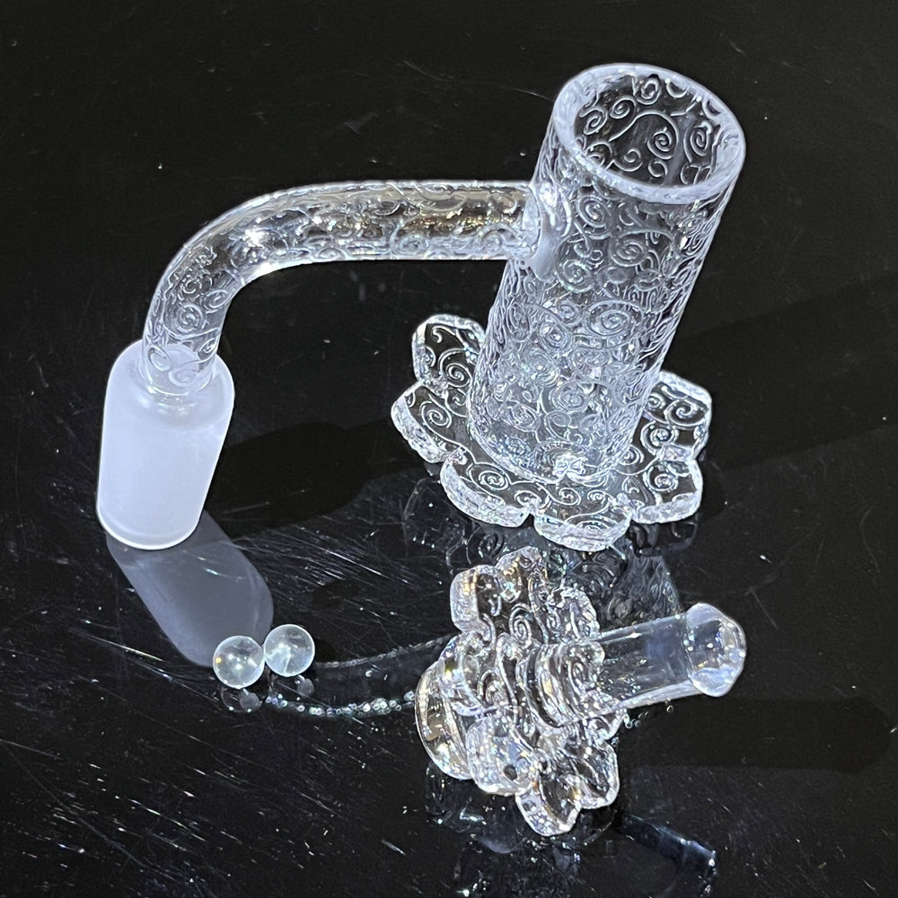 14 mm 90° Clouds Quartz Banger Accessory TG   