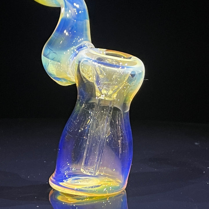Fumed Bubbler Glass Pipe Mary Jane's Glass