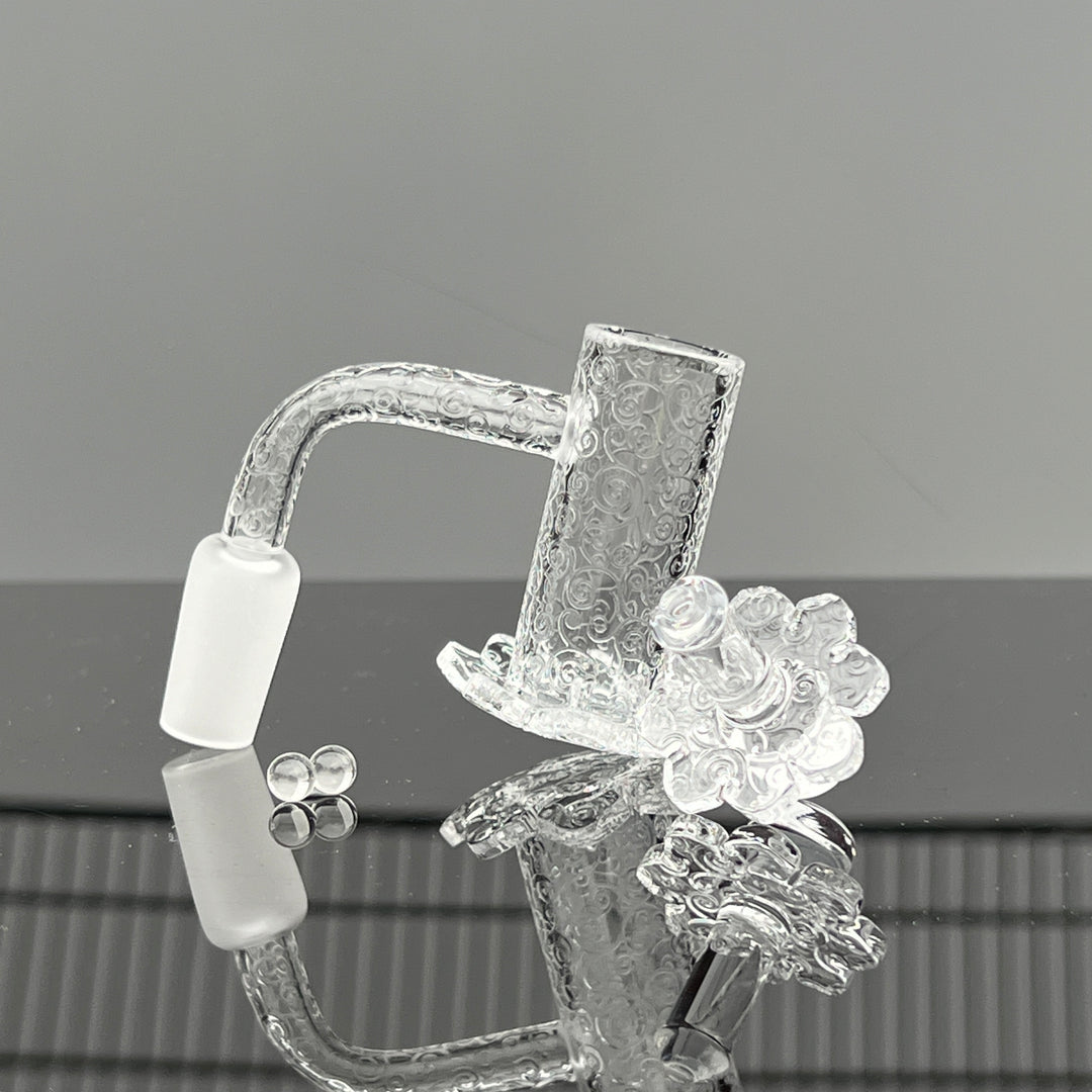 14 mm 90° Clouds Quartz Banger Accessory TG   