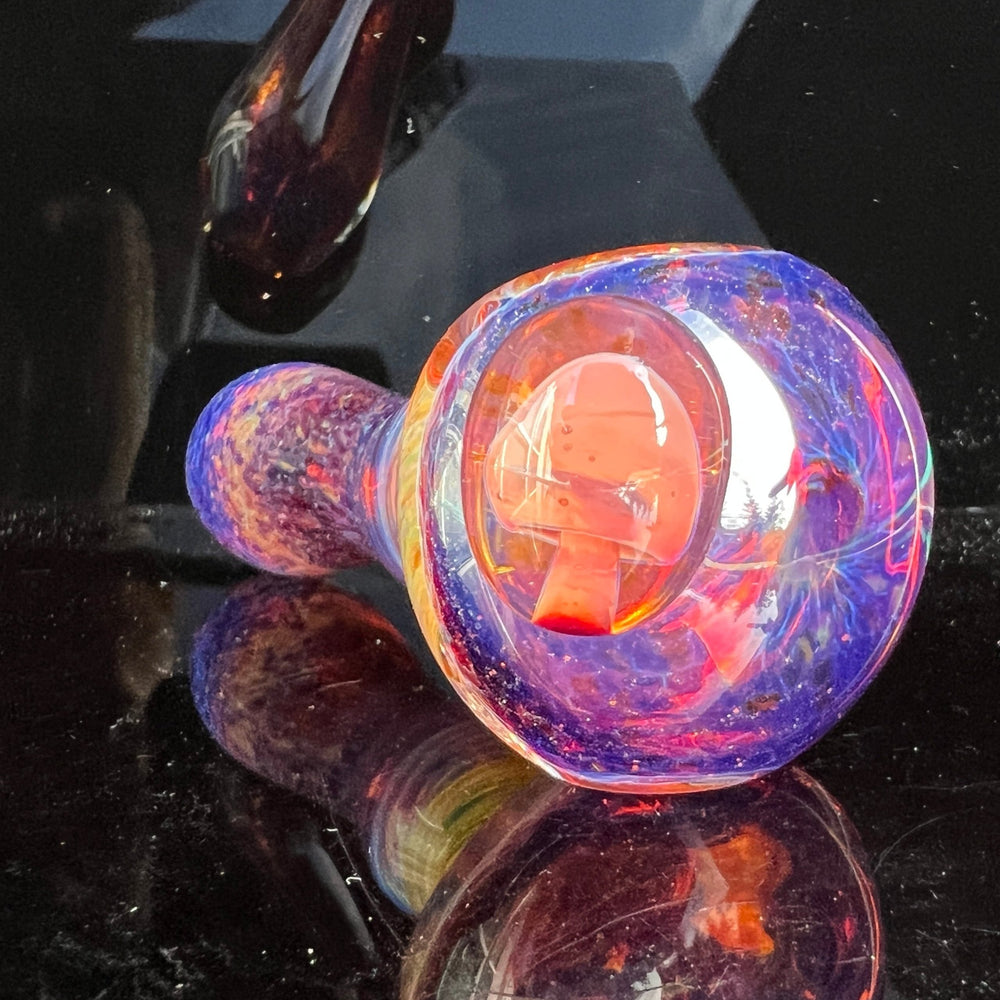 Purple Magic Mushroom Pipe Glass Pipe Beezy Glass   