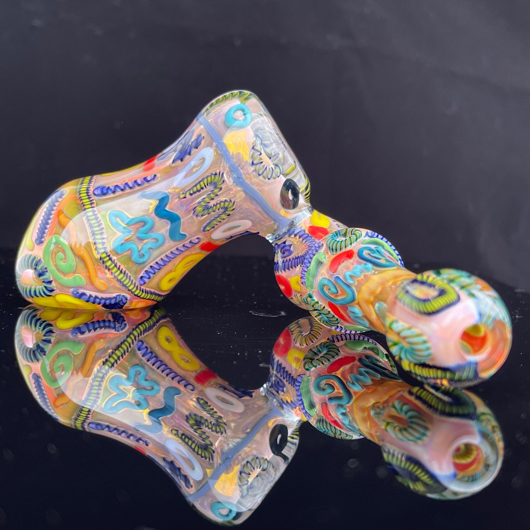 Small 2.75 Inside Out Glass Hand Pipe