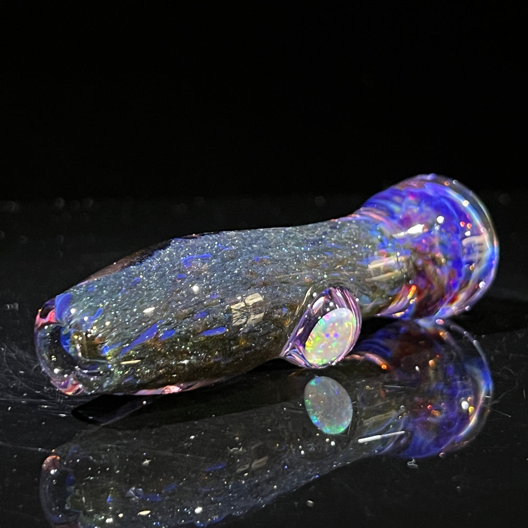 Black Plasma Opal Chillum Glass Pipe Tako Glass   