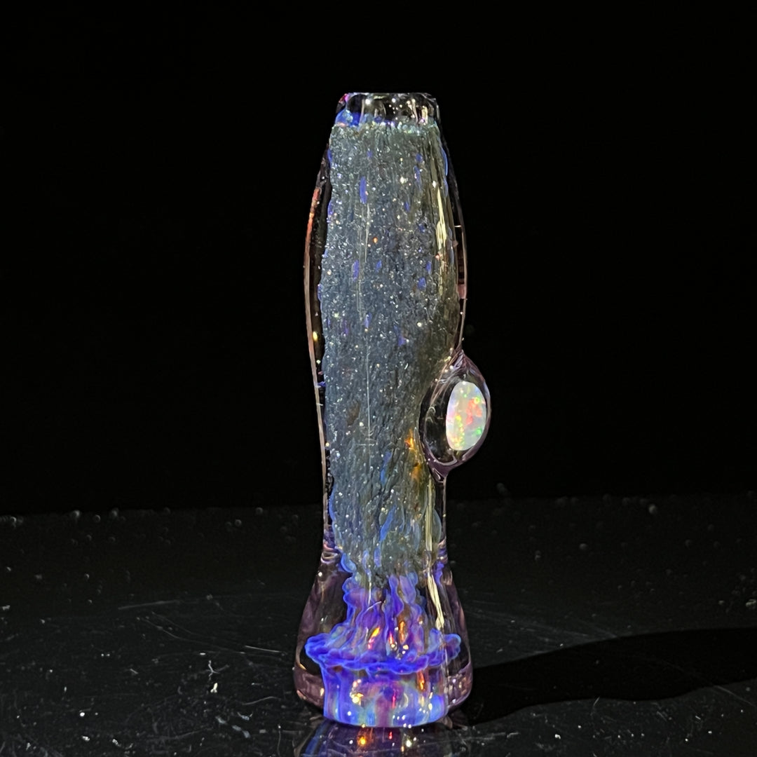 Black Plasma Opal Chillum Glass Pipe Tako Glass   