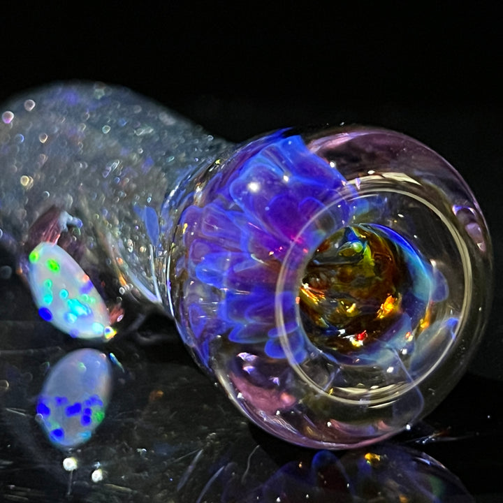 Black Plasma Opal Chillum Glass Pipe Tako Glass   