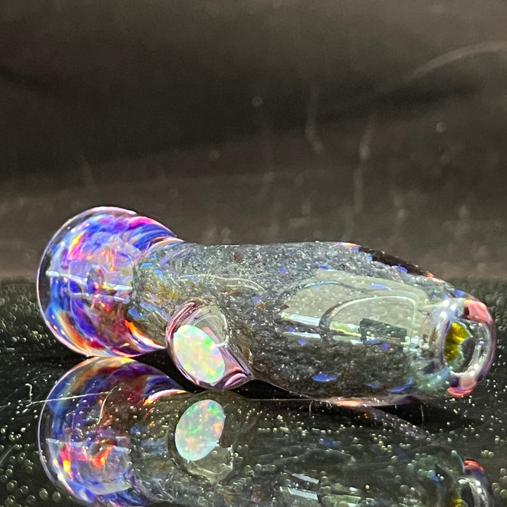 Black Plasma Opal Chillum Glass Pipe Tako Glass   