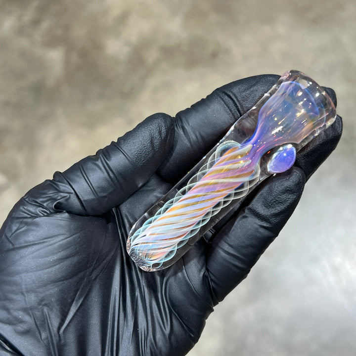 Thick Fume Chillum Glass Pipe Chuck Glass   