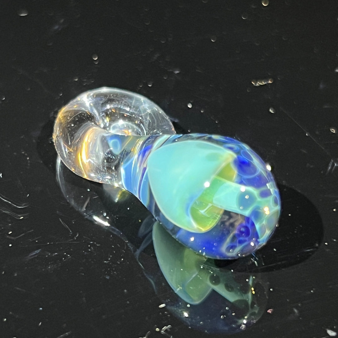 Fancy Blue Mushroom Drop Pendant Glass Pipe Beezy Glass   