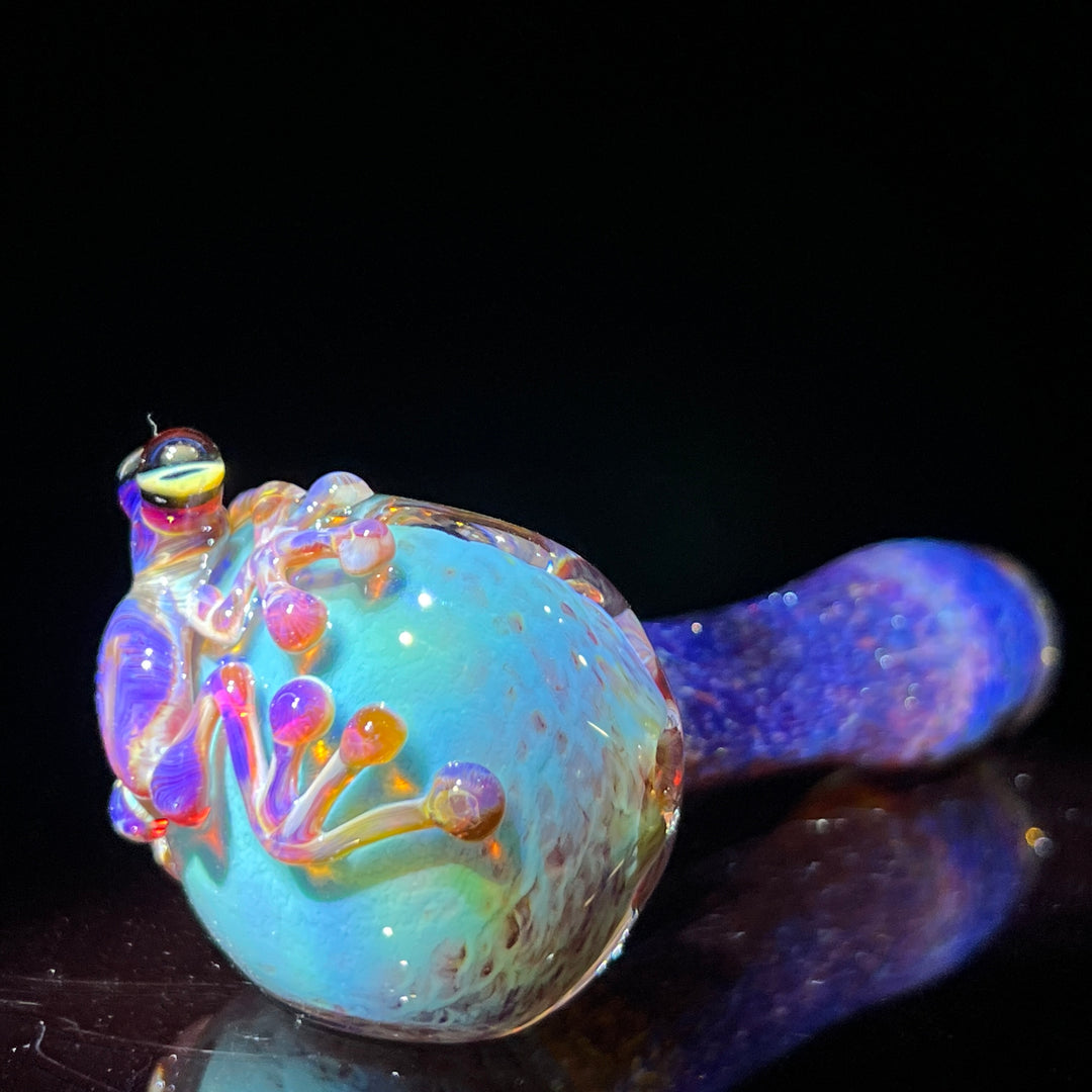 Purple Magic Frog Spoon Glass Pipe Beezy Glass   