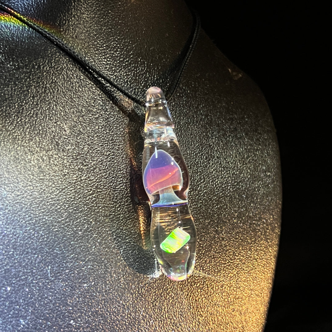 Fancy Mushroom Opal Drop Pendant Glass Pipe Beezy Glass   