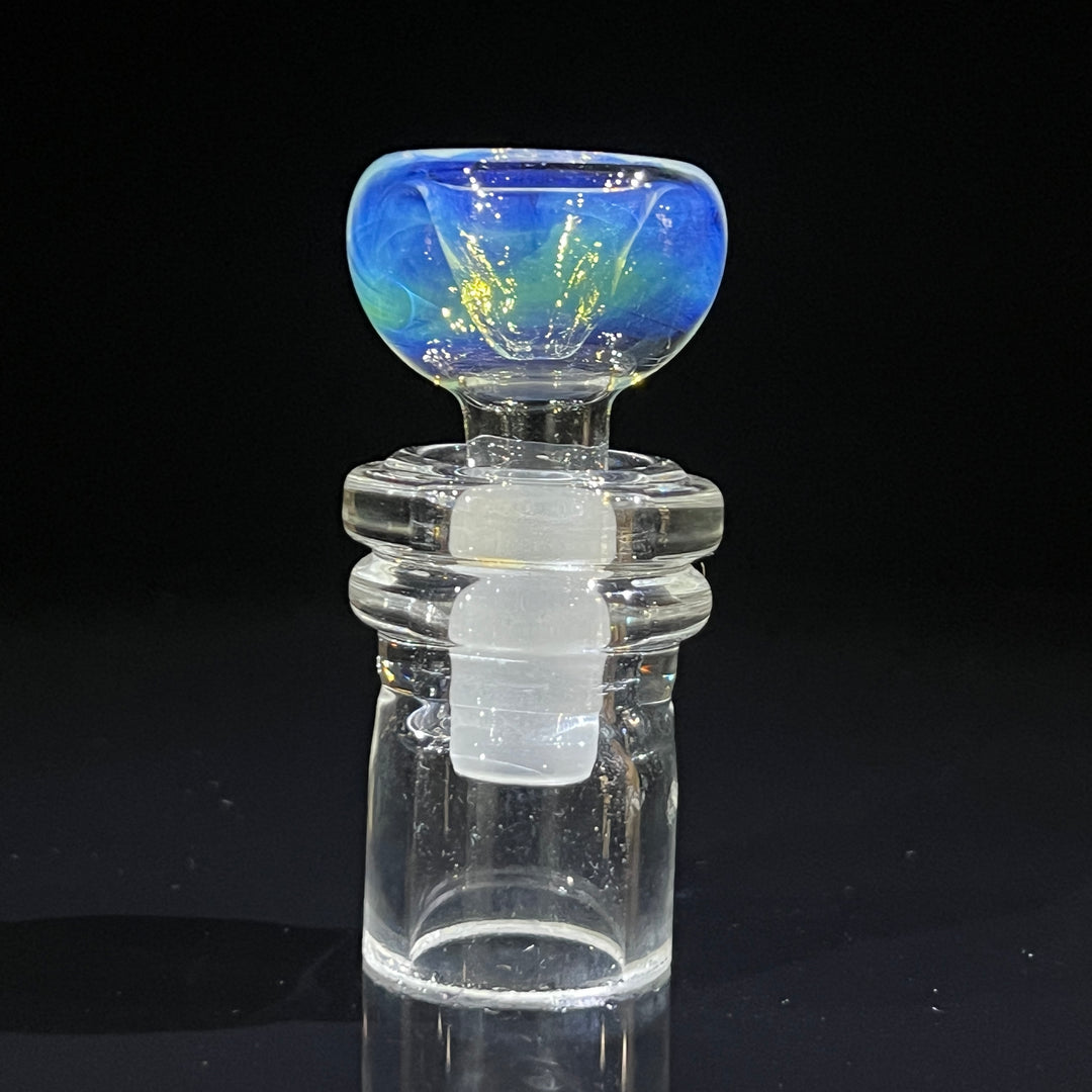8" Fumed Color Squiggle Beaker Bong Glass Pipe Mary Jane's Glass