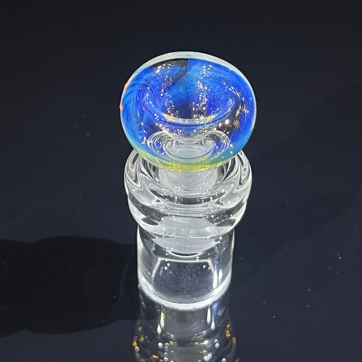 8" Fumed Color Squiggle Beaker Bong Glass Pipe Mary Jane's Glass